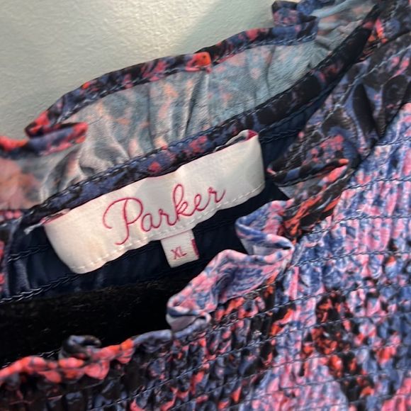 Parker Pink Purple and Black Snakeskin Dress XL - Picture 3 of 6